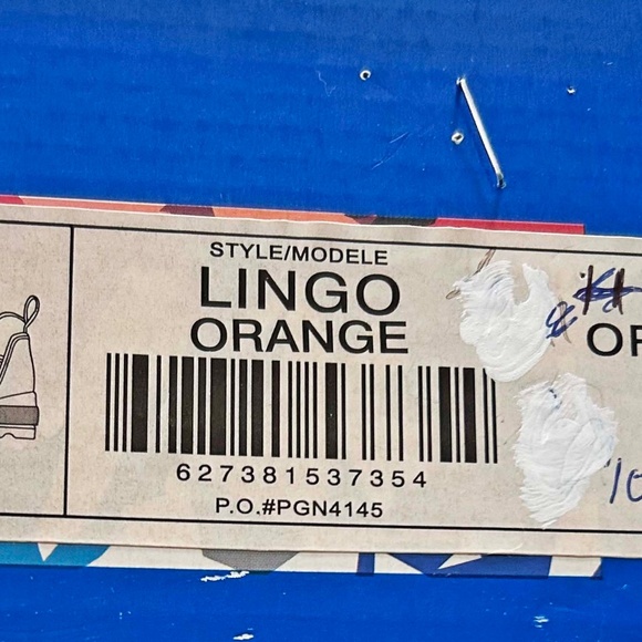 RAIN SHOES, RUBBER, LADIES SZ 8, WATERPROOF, ZIPPERS ON VAMP, ORANGE AND BLACK, - Picture 3 of 13